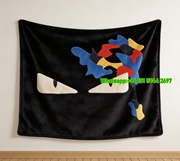Fendi Monster Eyes Flannel Throw Blanket IMG_9597